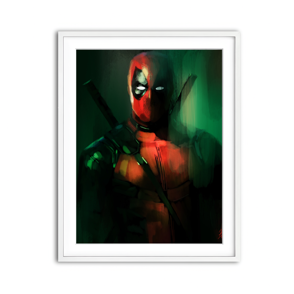 Framed Print 3x4 White