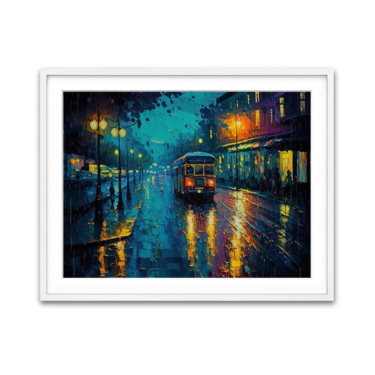 Framed Print 4x3 White