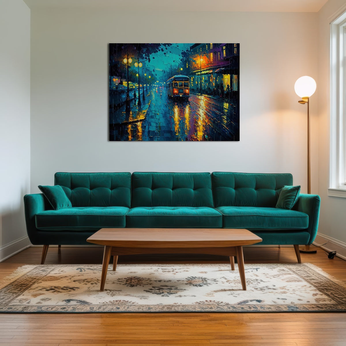 AUTO-MOCKUP ROOM | Street Car on a Rainy Evening