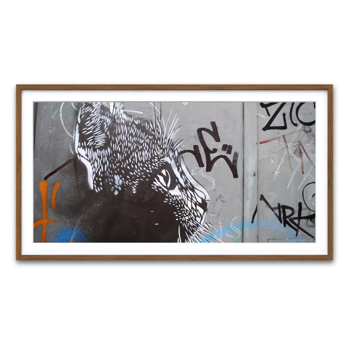 Framed Print 2x1 Walnut