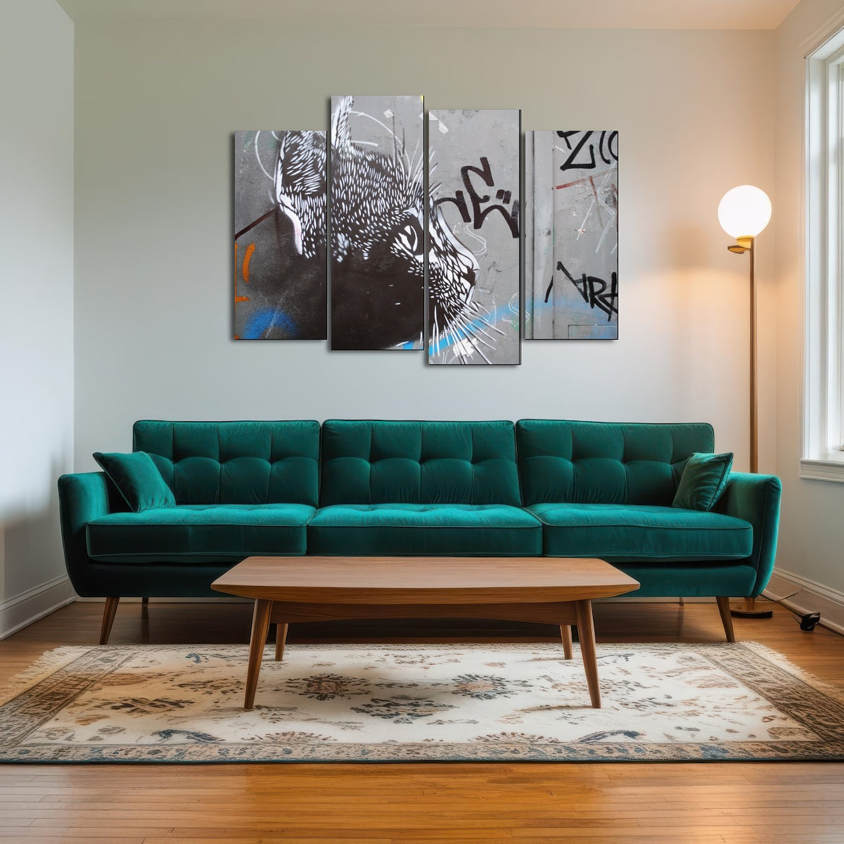 AUTO-MOCKUP ROOM | Street art cat