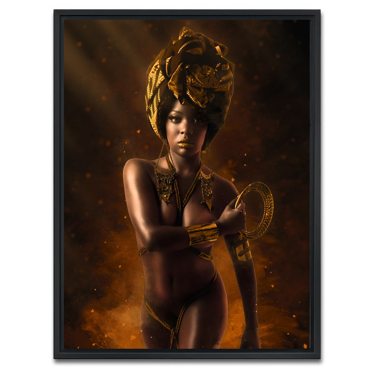 AUTO-MOCKUP WHITE | Strength | 1 Piece | Black Framed Canvas | group=3x4