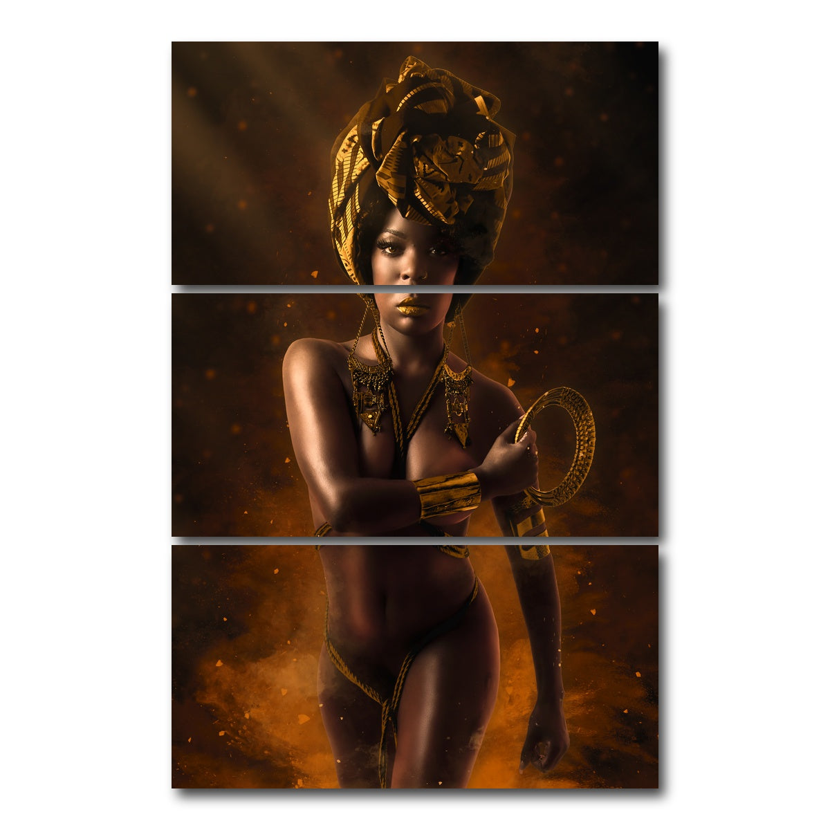 AUTO-MOCKUP WHITE | Strength | 3 Piece | Gallery Wrap Canvas | group=12x24_stacked