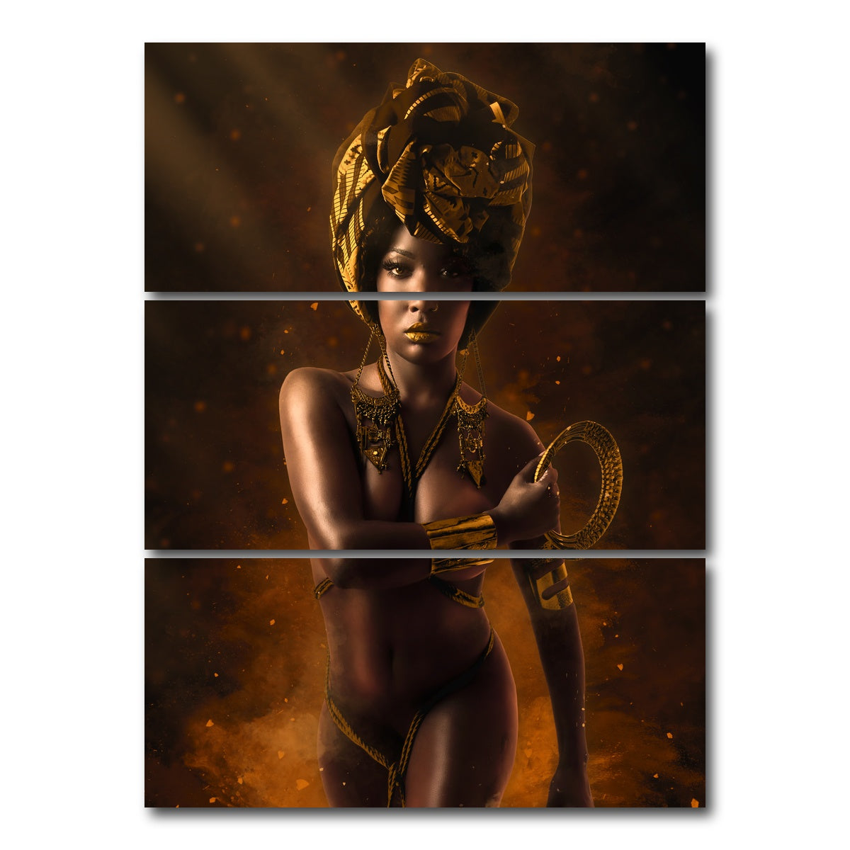 AUTO-MOCKUP WHITE | Strength | 3 Piece | Gallery Wrap Canvas | group=8x18_stacked