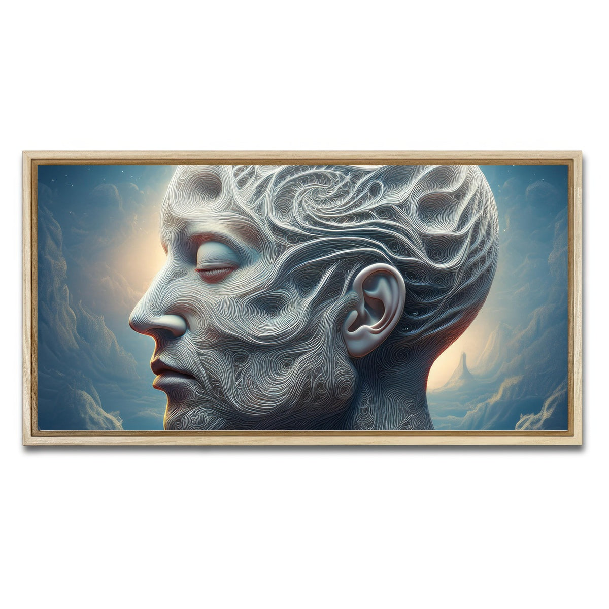 AUTO-MOCKUP WHITE | Strings of Mind | 1 Piece | Natural Framed Canvas | group=2x1