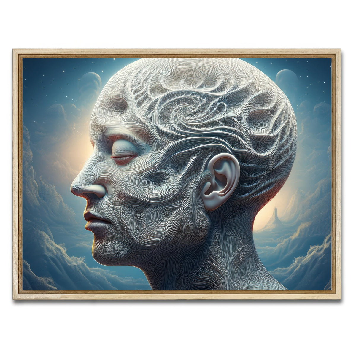 AUTO-MOCKUP WHITE | Strings of Mind | 1 Piece | Natural Framed Canvas | group=4x3