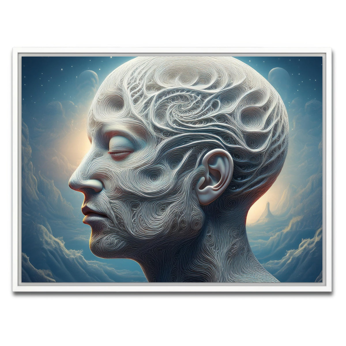 AUTO-MOCKUP WHITE | Strings of Mind | 1 Piece | White Framed Canvas | group=4x3