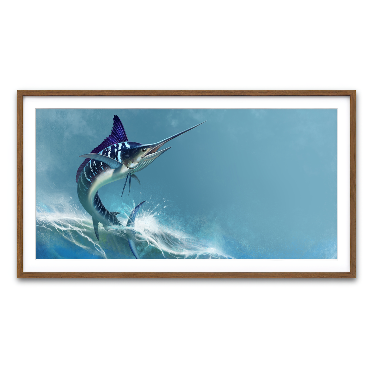 Framed Print 2x1 Walnut