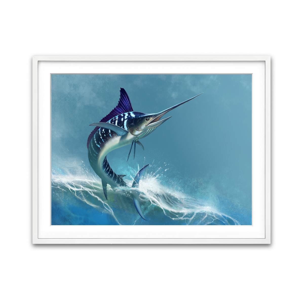 Framed Print 4x3 White