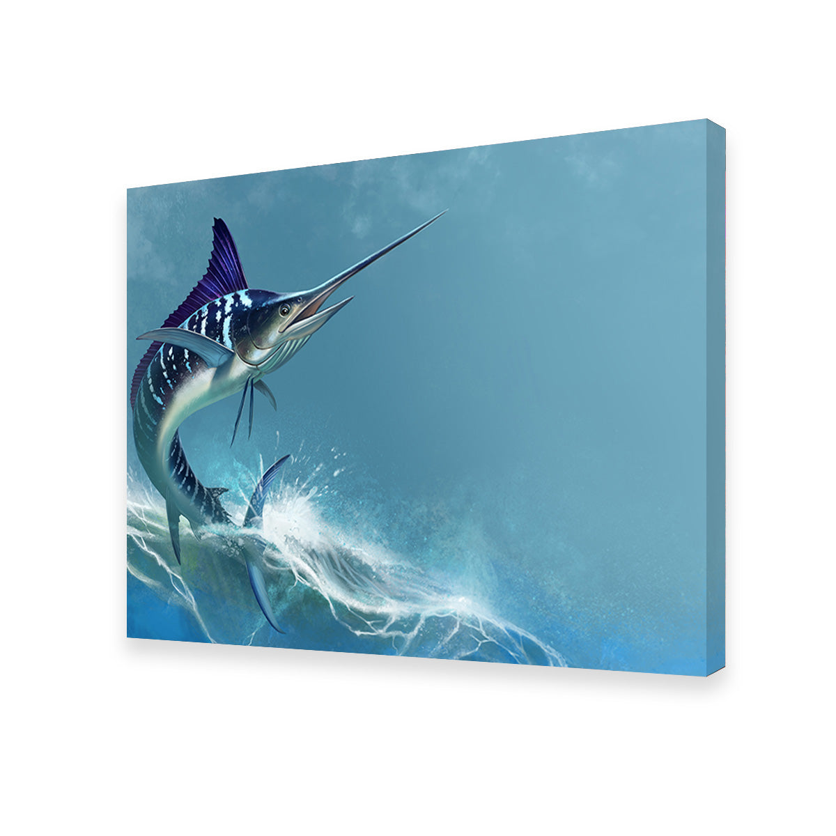 Striped Marlin on Sea Wall Art