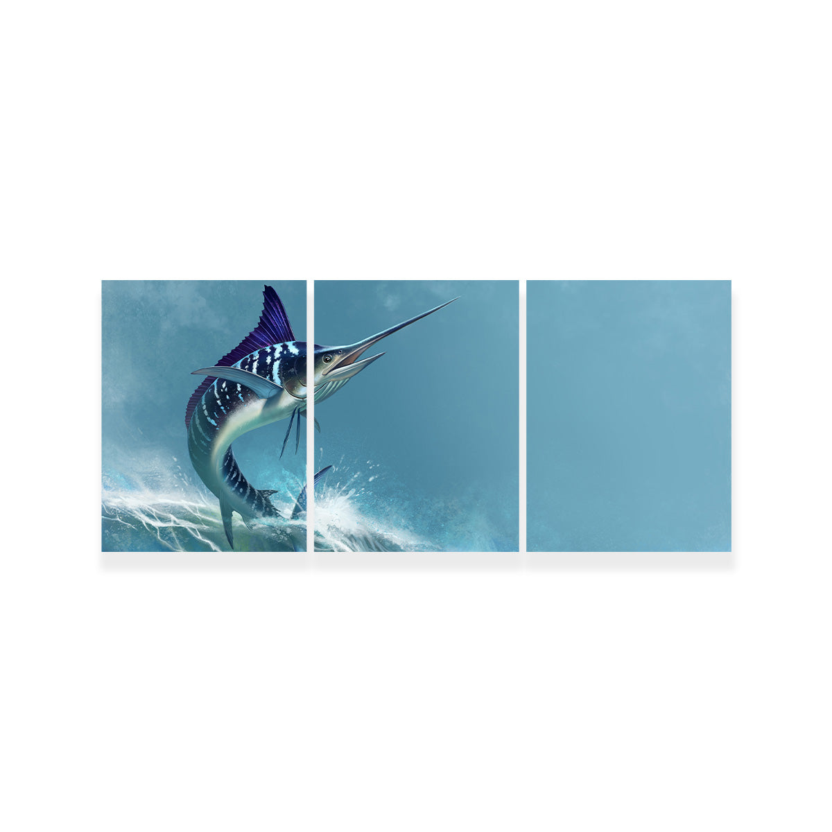 Striped Marlin on Sea Wall Art