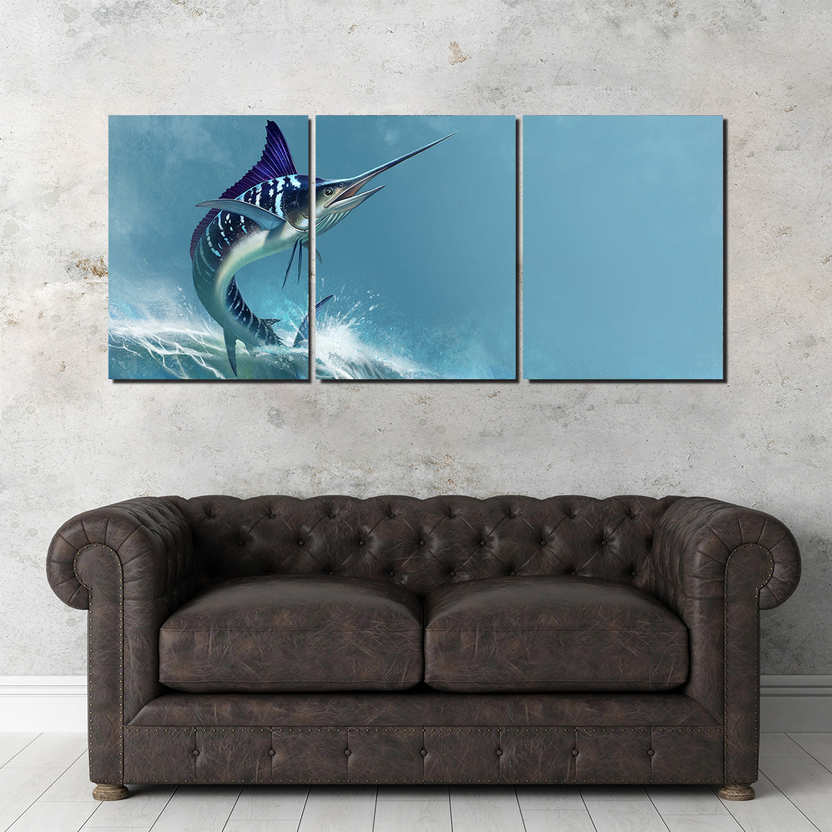 Striped Marlin on Sea Wall Art