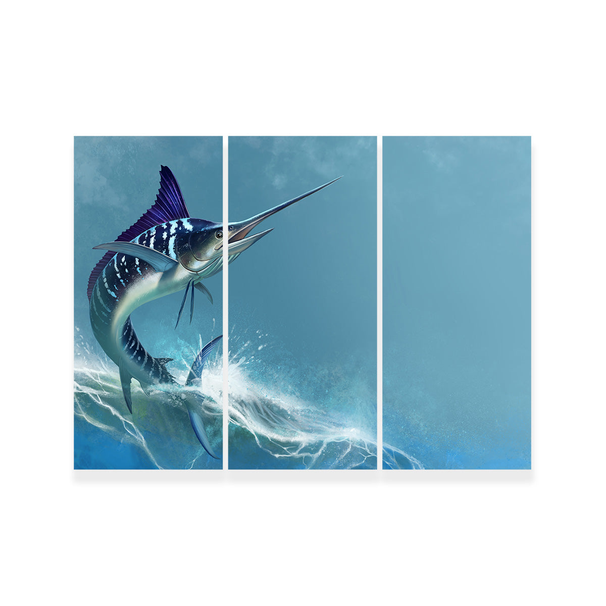Striped Marlin on Sea Wall Art