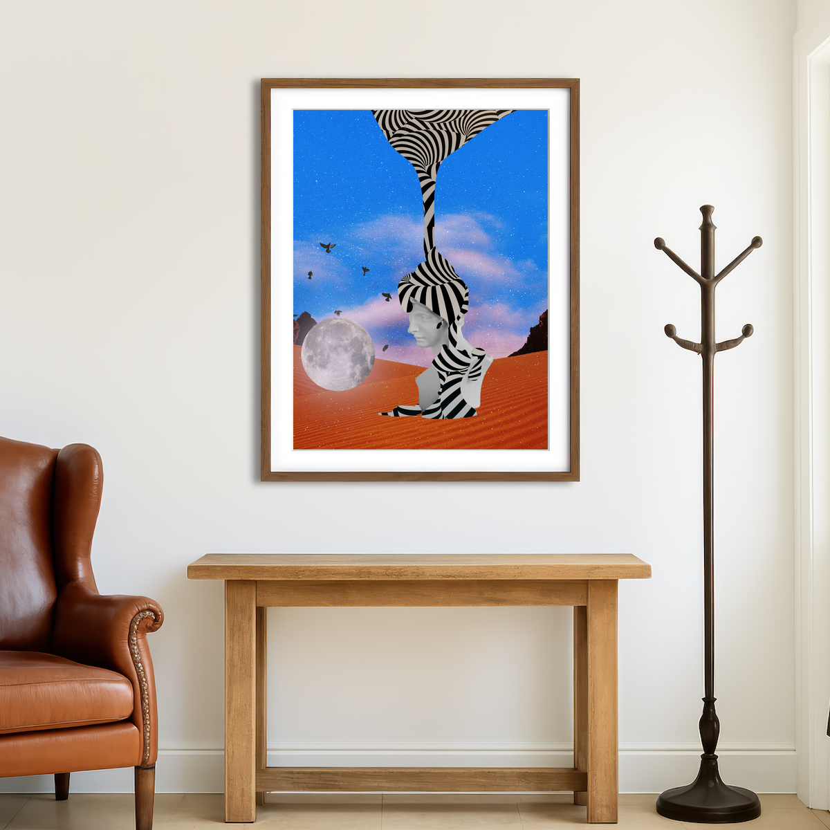 AUTO-MOCKUP ROOM | Stripes Abstract Wall Art