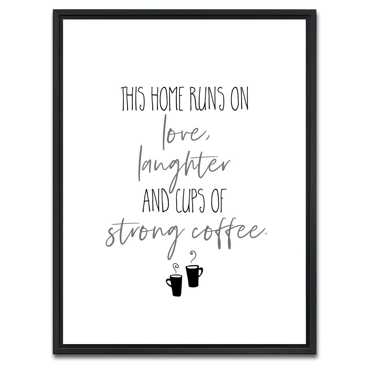 AUTO-MOCKUP WHITE | Strong Coffee | 1 Piece | Black Framed Canvas | group=3x4