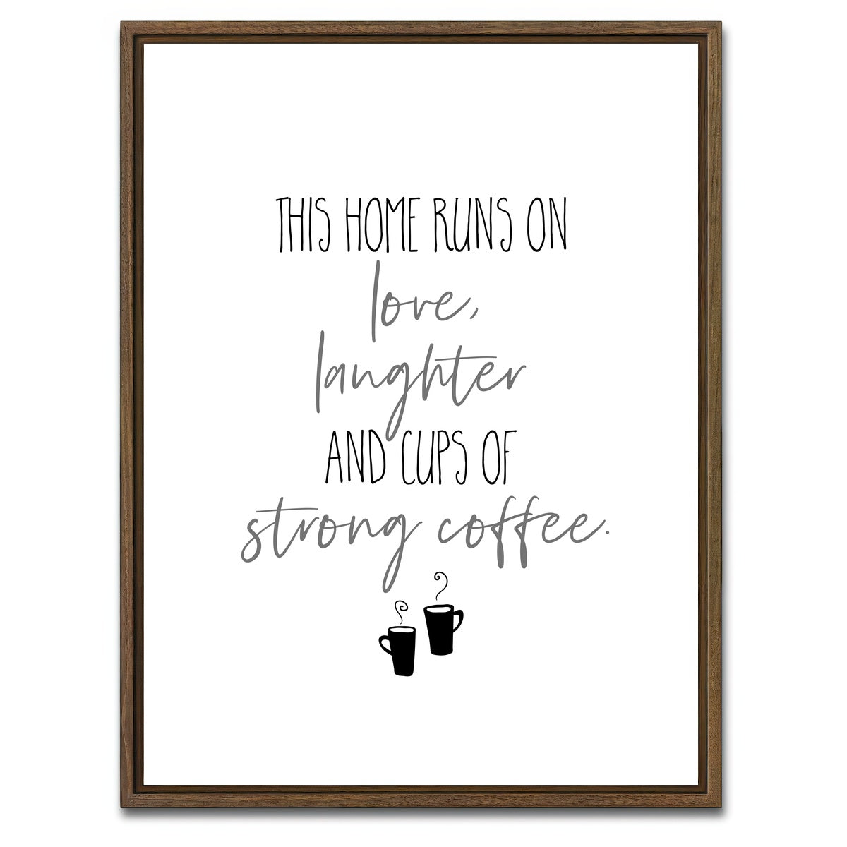 AUTO-MOCKUP WHITE | Strong Coffee | 1 Piece | Walnut Framed Canvas | group=3x4
