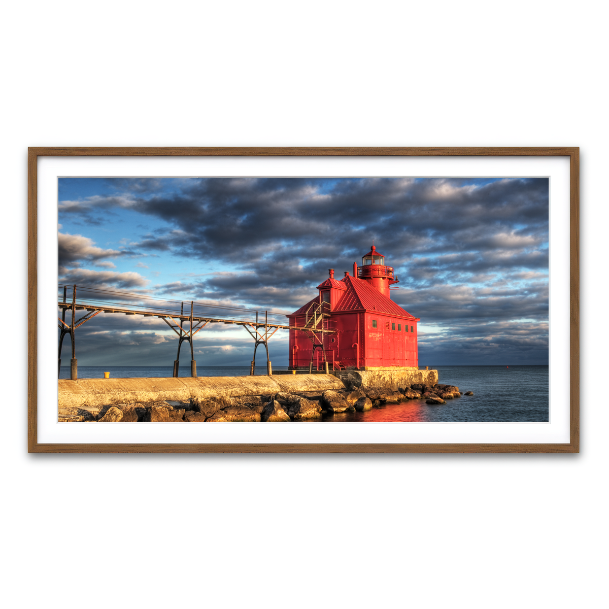 Framed Print 2x1 Walnut