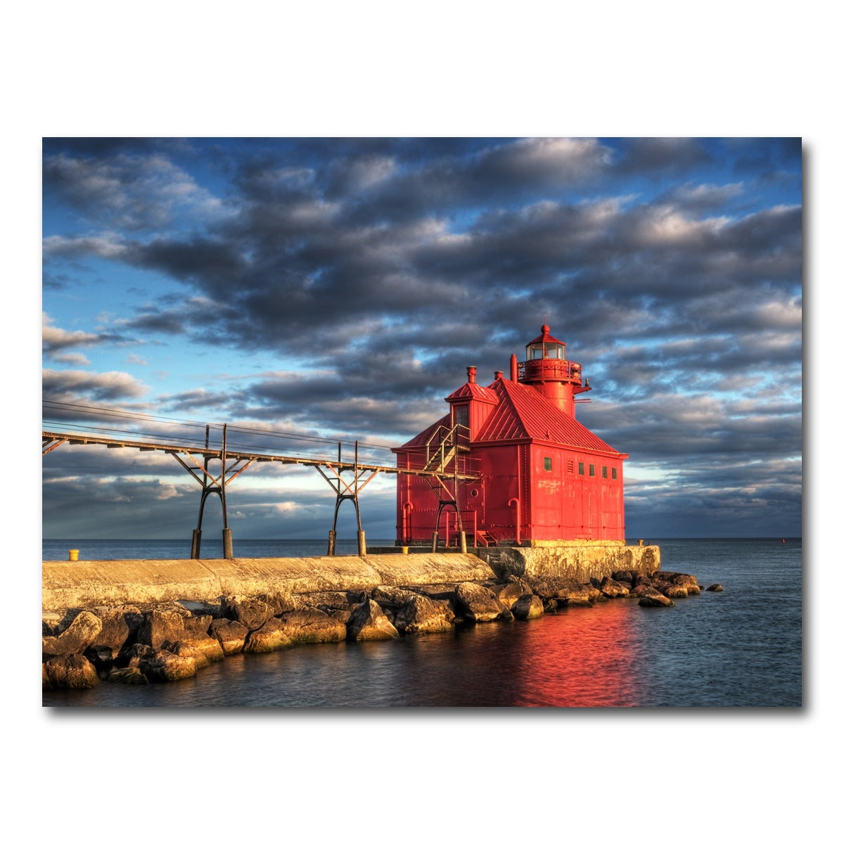 AUTO-MOCKUP WHITE | Sturgeon Bay Lighthouse | 1 Piece | Gallery Wrap Canvas | group=4x3