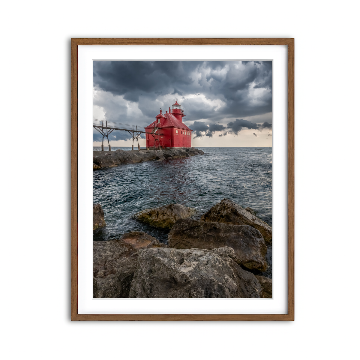 Framed Print 3x4 Walnut