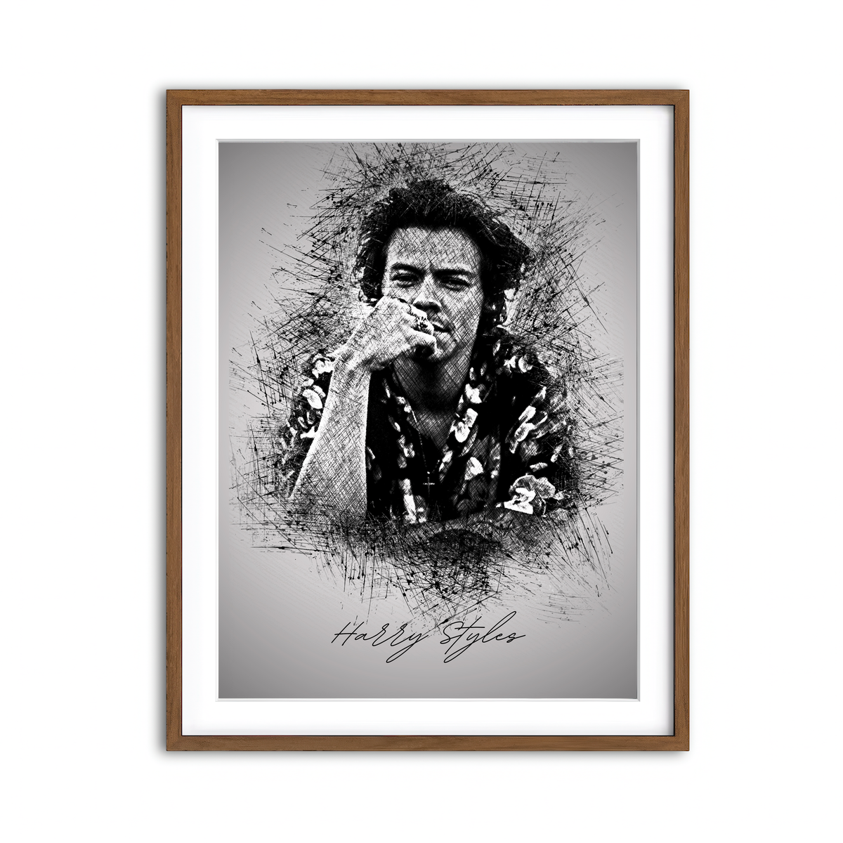 Framed Print 3x4 Walnut