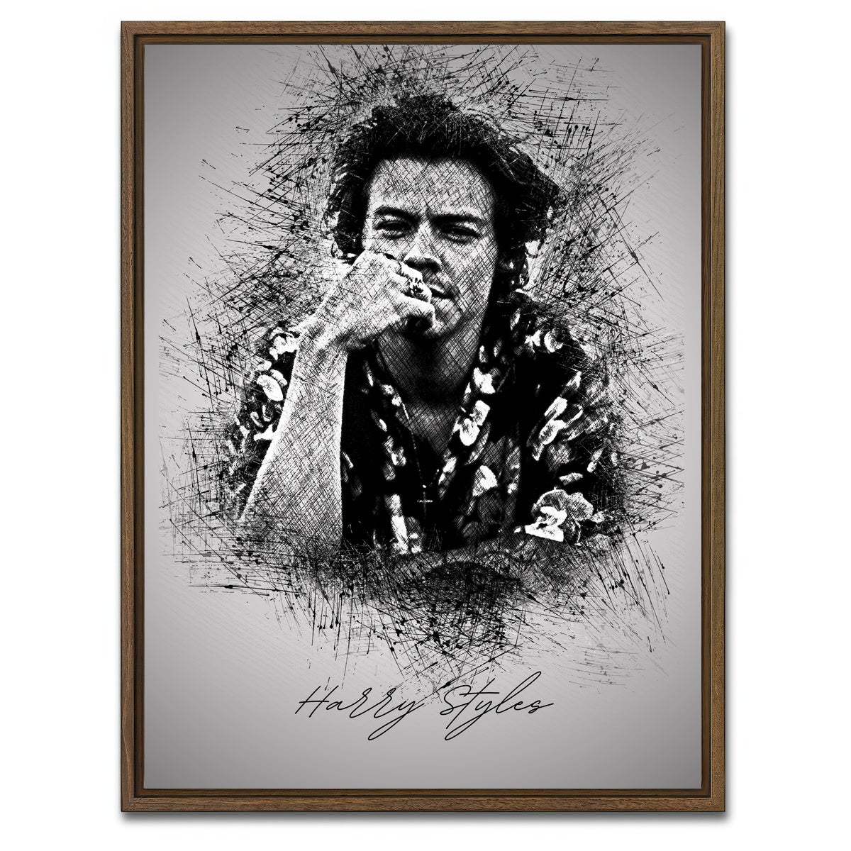 AUTO-MOCKUP WHITE | Styles | 1 Piece | Walnut Framed Canvas | group=3x4