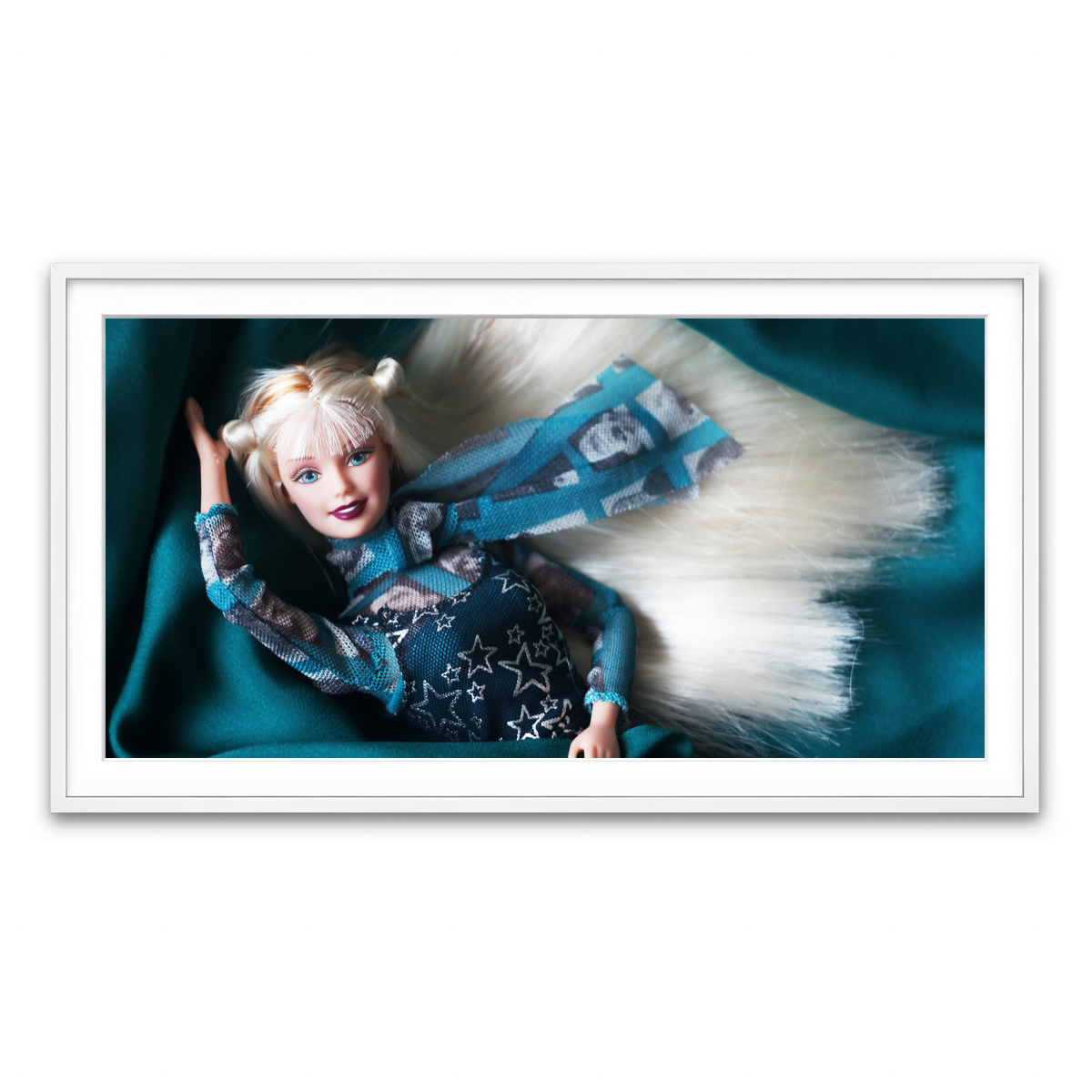 Framed Print 2x1 White