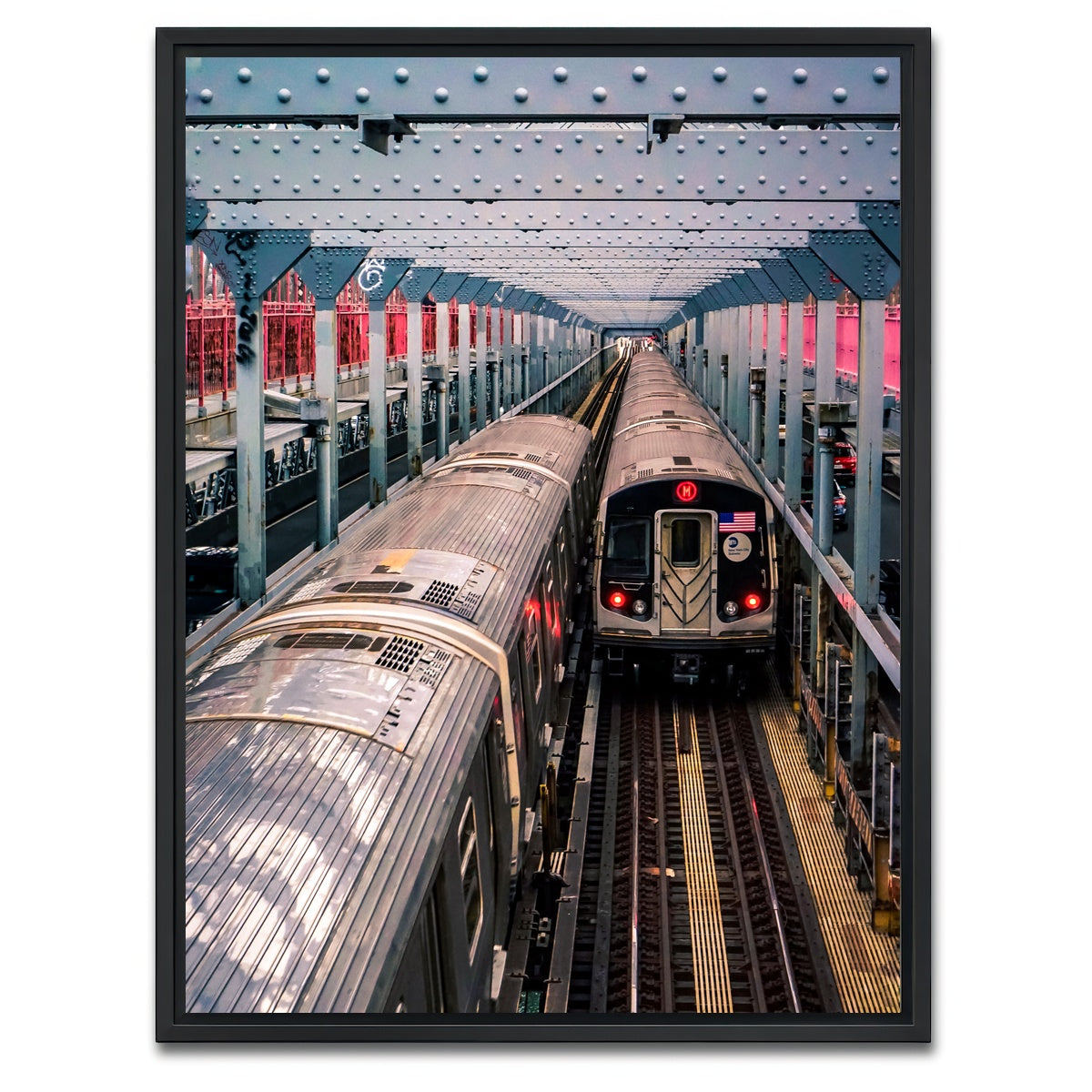 AUTO-MOCKUP WHITE | Subway Bridge | 1 Piece | Black Framed Canvas | group=3x4