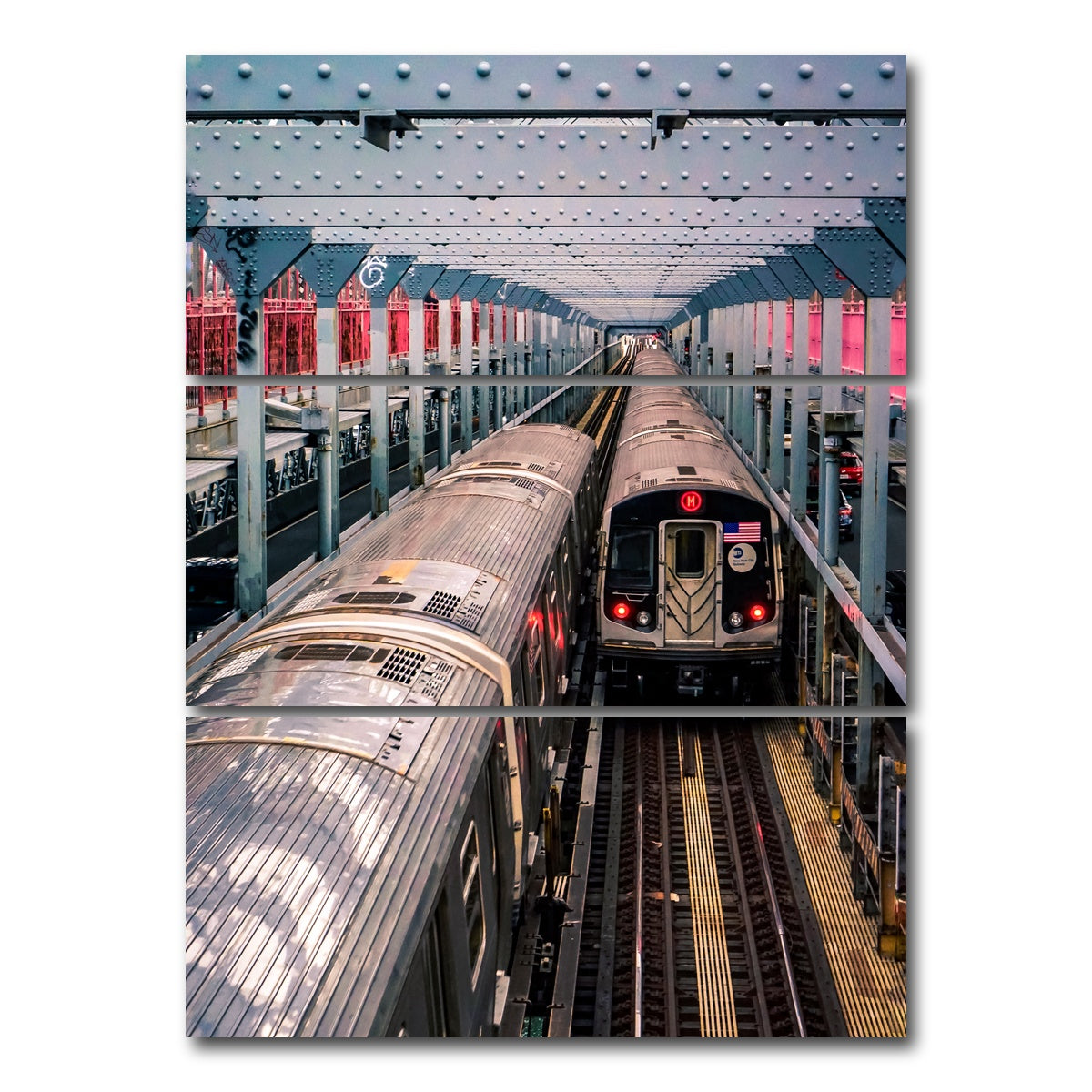 AUTO-MOCKUP WHITE | Subway Bridge | 3 Piece | Gallery Wrap Canvas | group=8x18_stacked