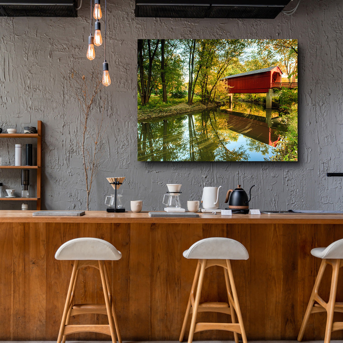 Sugar Creek Covered Bridge Wall Art