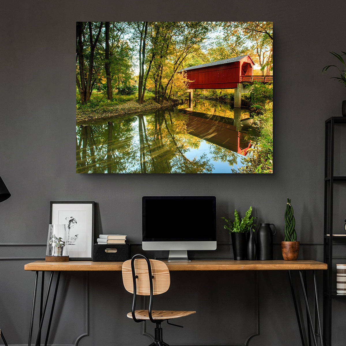 Sugar Creek Covered Bridge Wall Art
