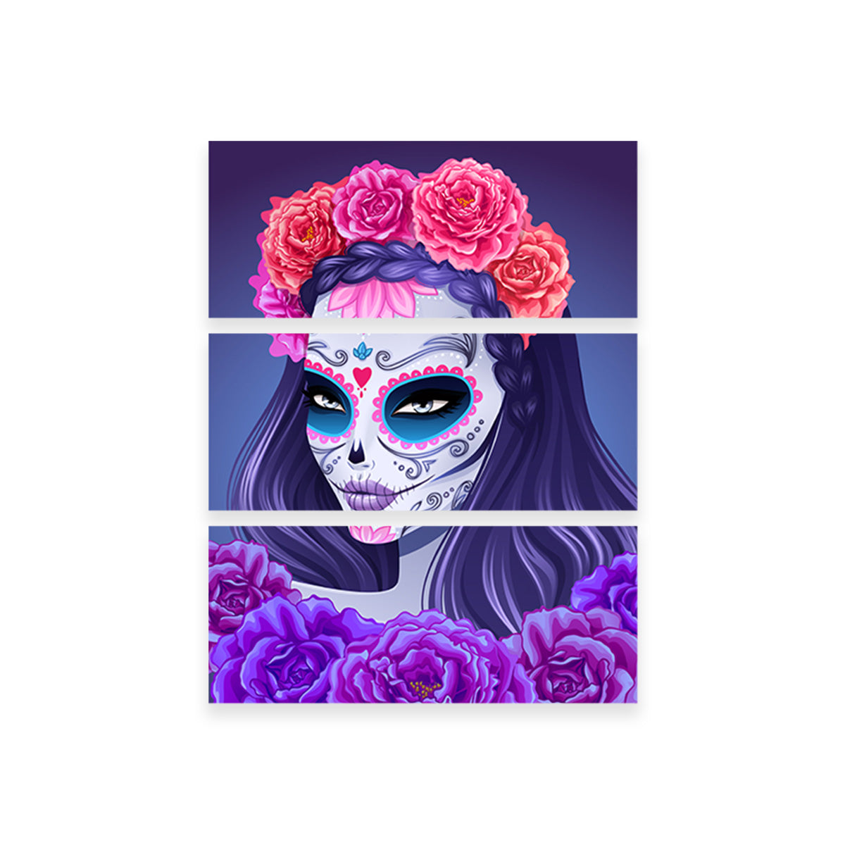 Sugar Skull Woman Wall Art