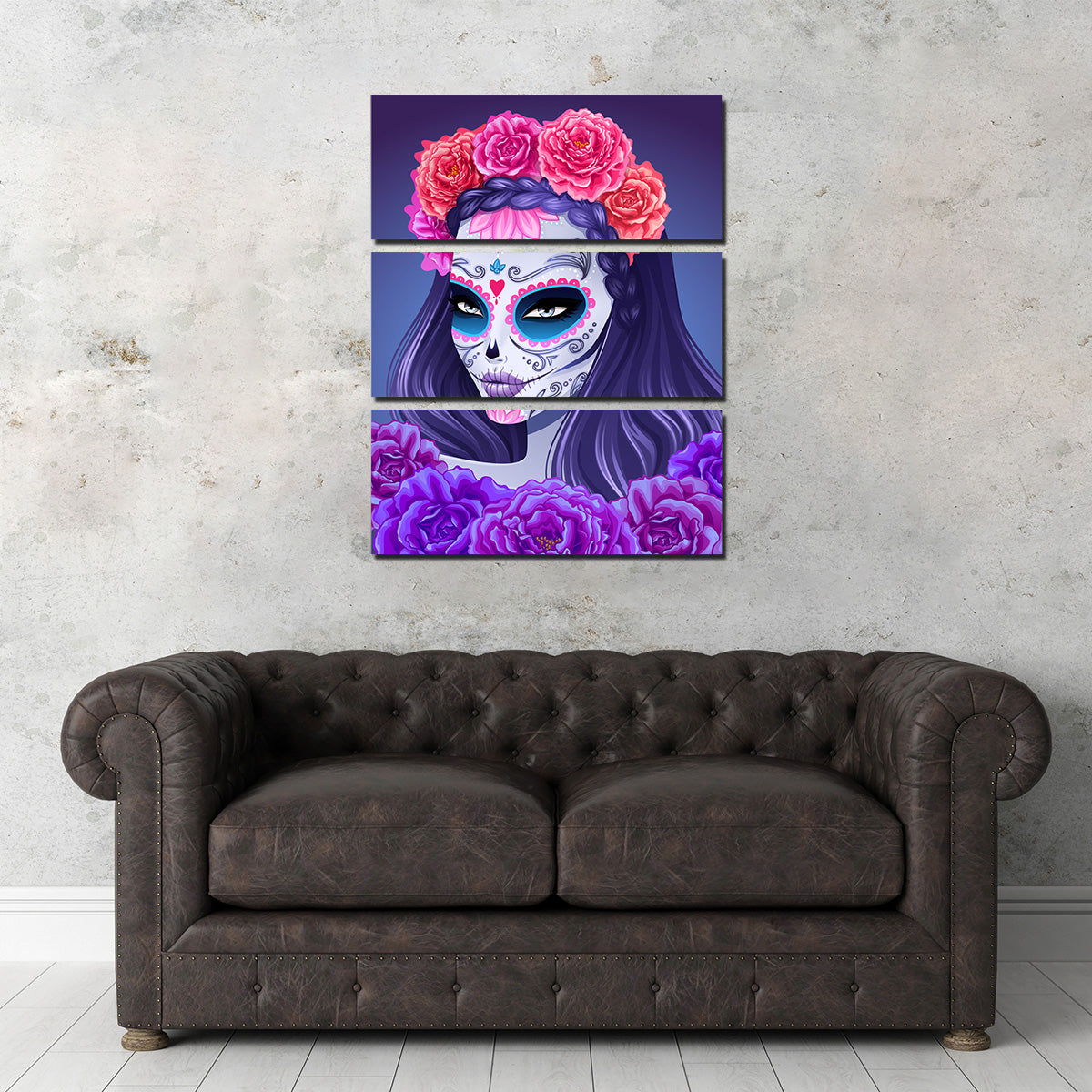 Sugar Skull Woman Wall Art