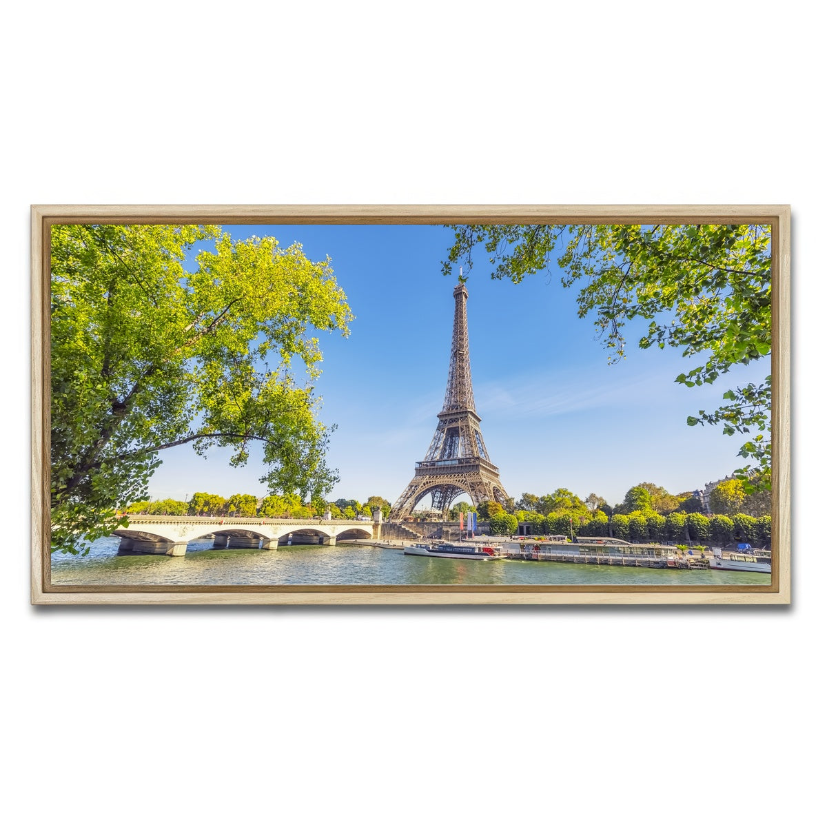 AUTO-MOCKUP WHITE | Summer In Paris | 1 Piece | Natural Framed Canvas | group=2x1