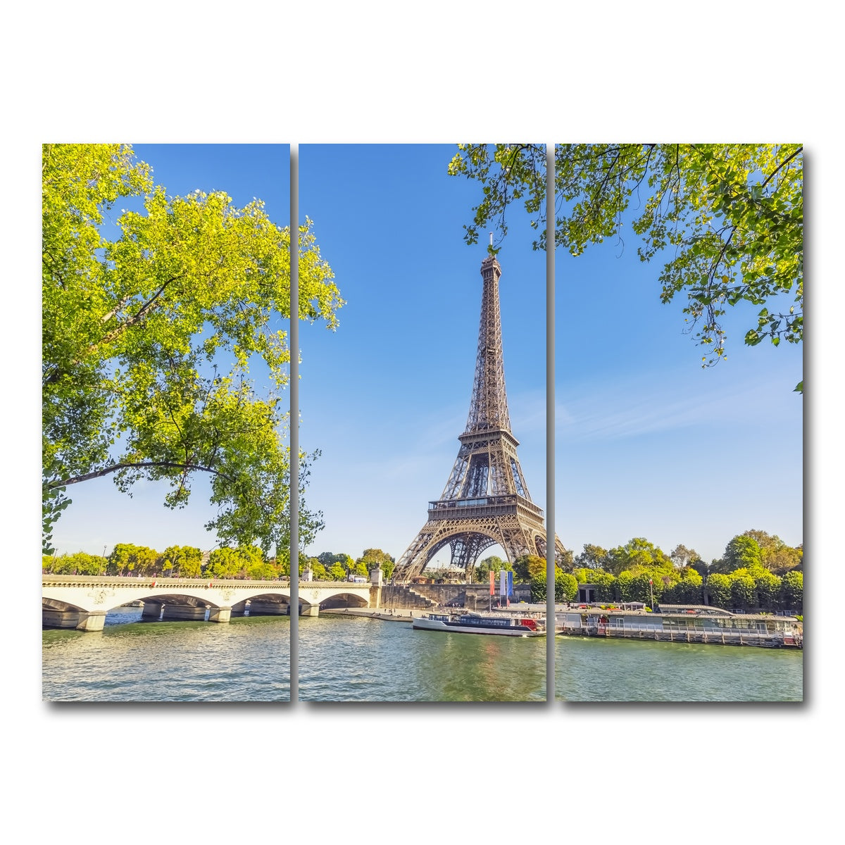 AUTO-MOCKUP WHITE | Summer In Paris | 3 Piece | Gallery Wrap Canvas | group=8x18