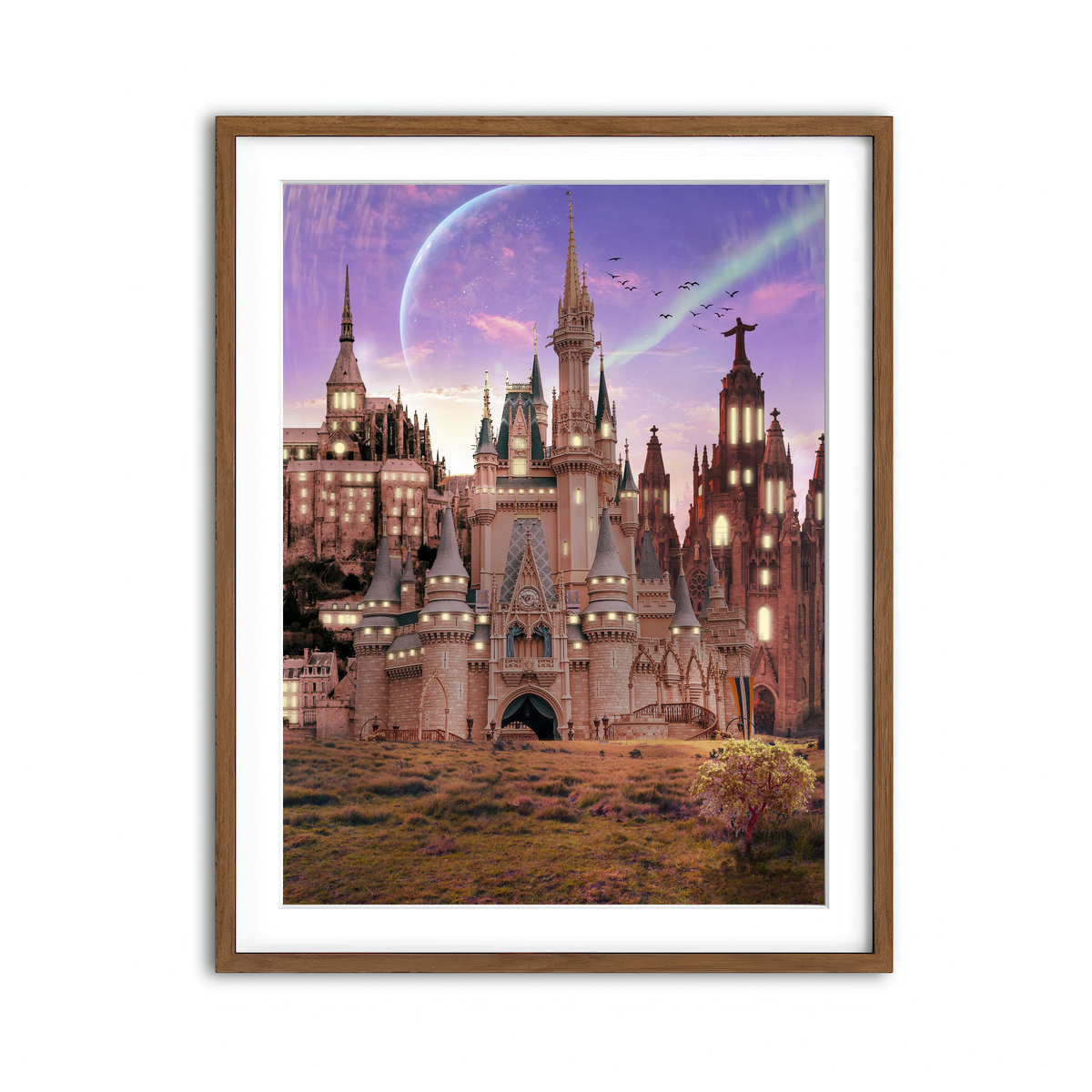 Framed Print 3x4 Walnut