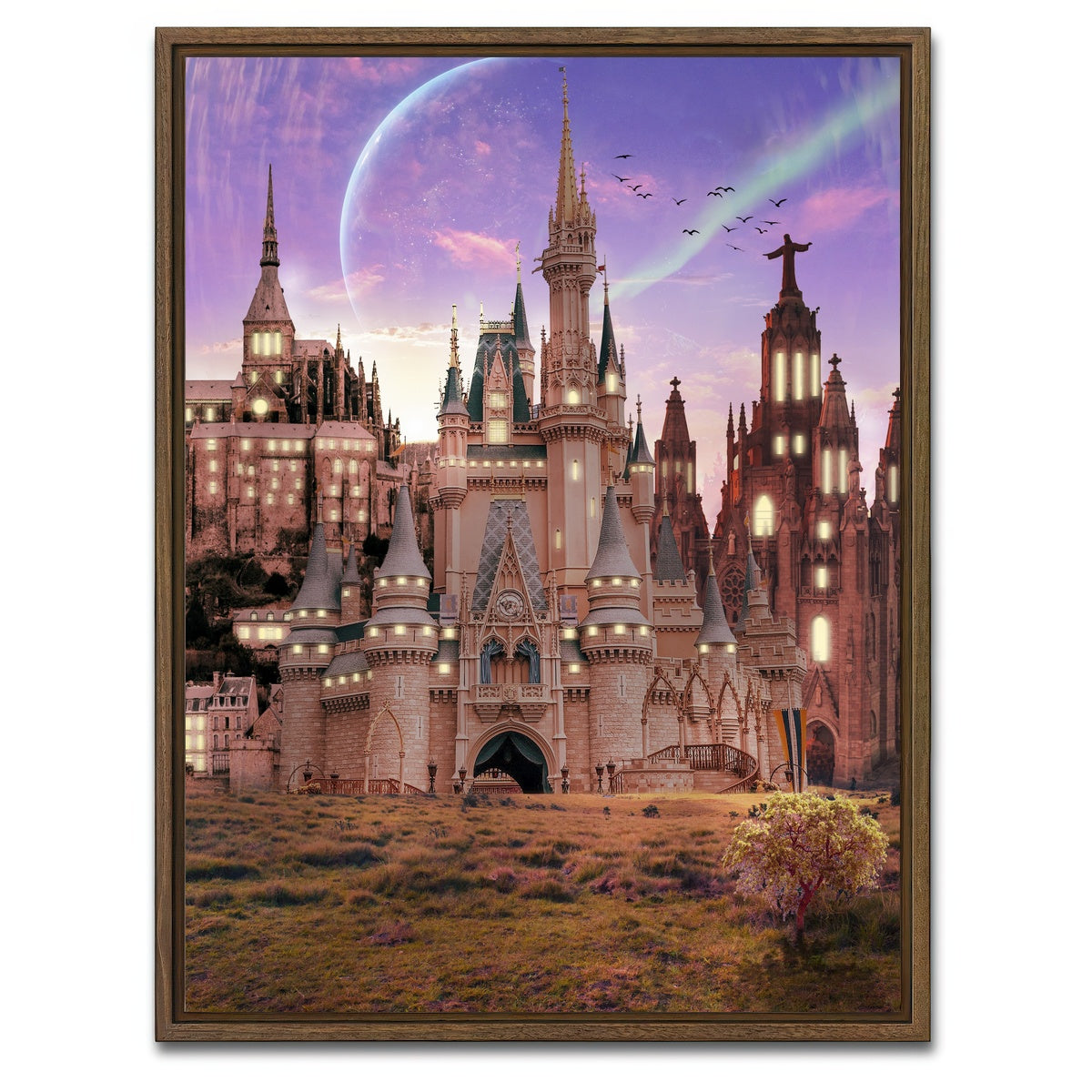 AUTO-MOCKUP WHITE | Sunda Empire | 1 Piece | Walnut Framed Canvas | group=3x4