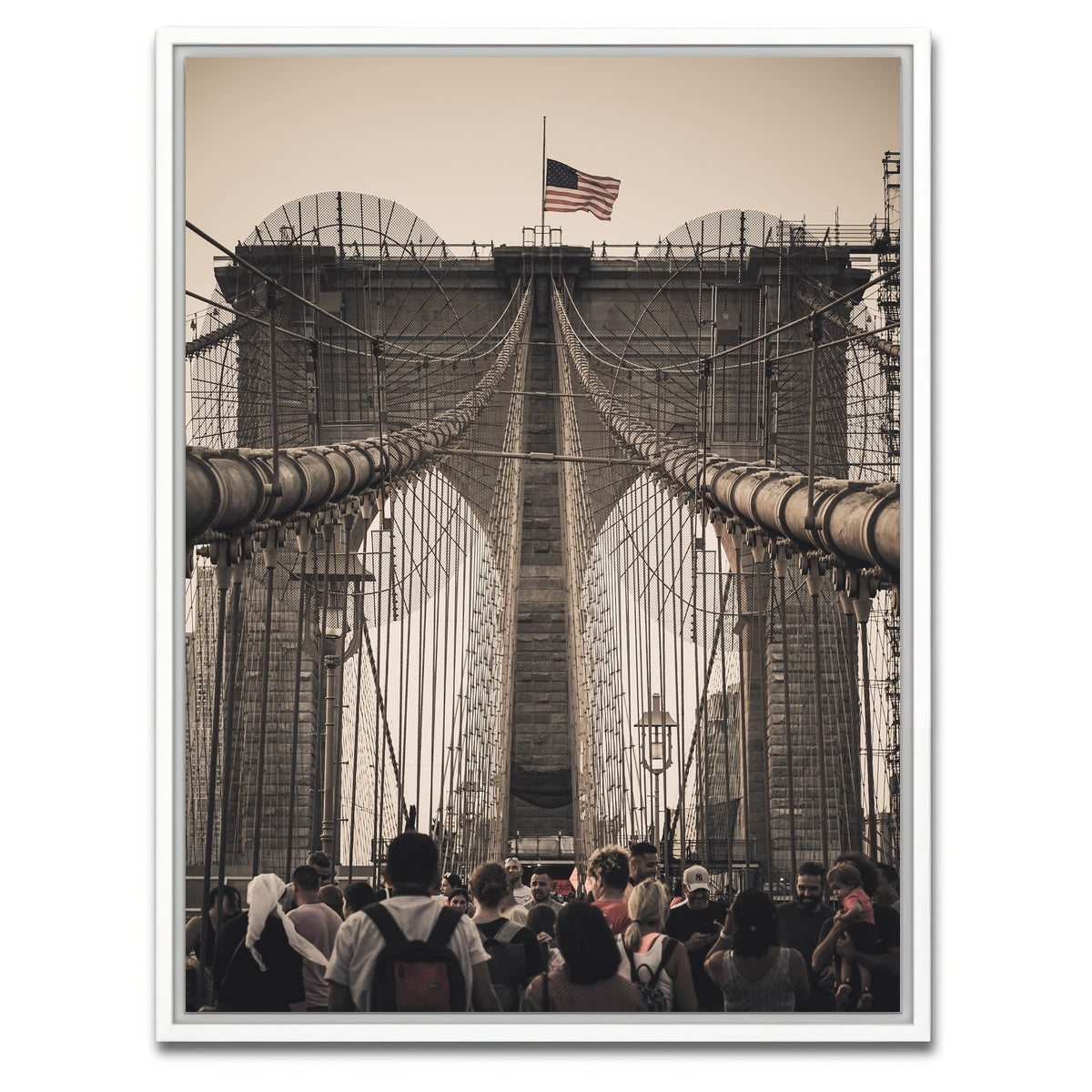 AUTO-MOCKUP WHITE | Sunday in Brooklyn | 1 Piece | White Framed Canvas | group=3x4
