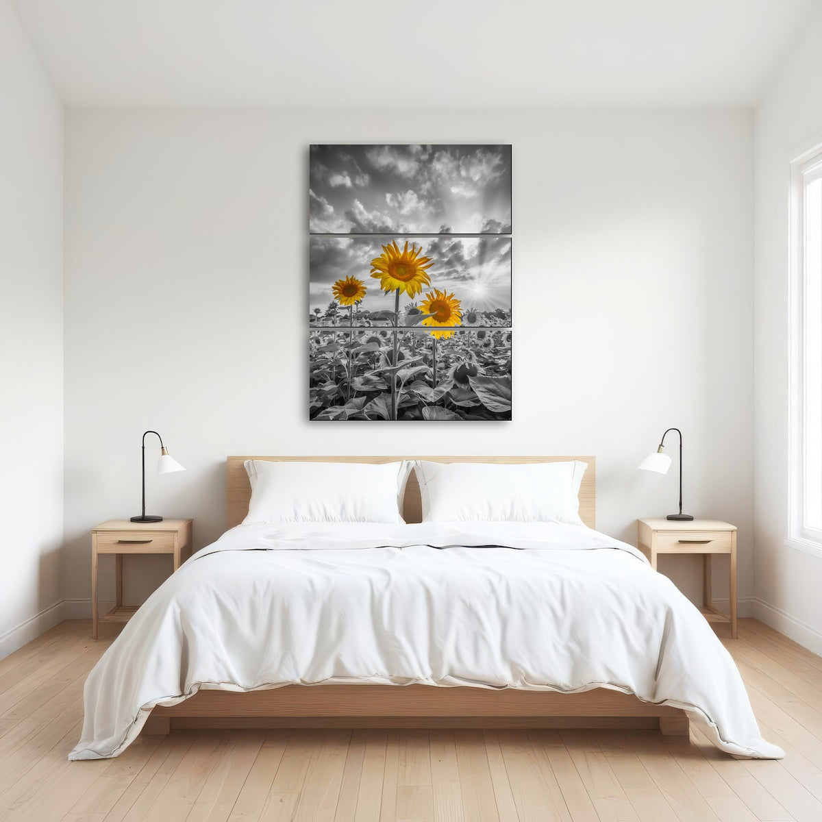 AUTO-MOCKUP ROOM | Sunflowers in Sunset Yellow Color Pop