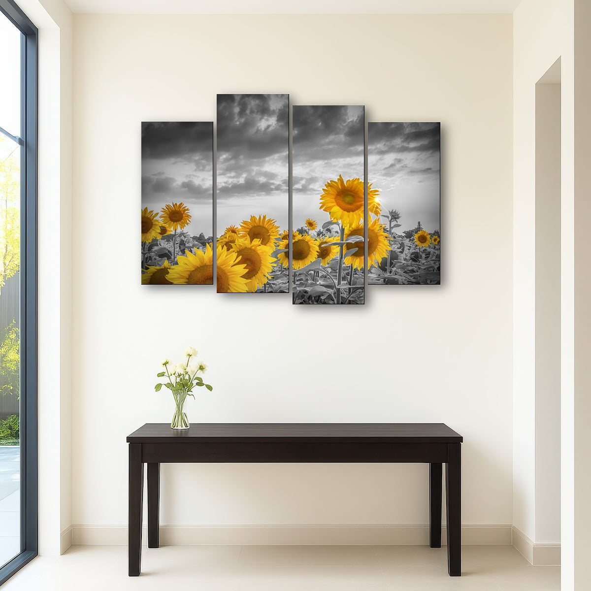 AUTO-MOCKUP ROOM | Sunflowers in the evening