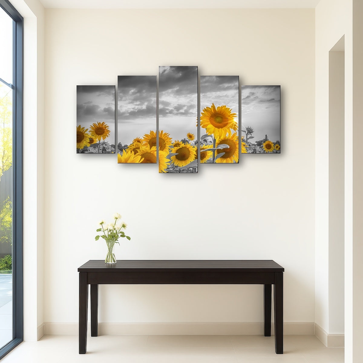 AUTO-MOCKUP ROOM | Sunflowers in the evening