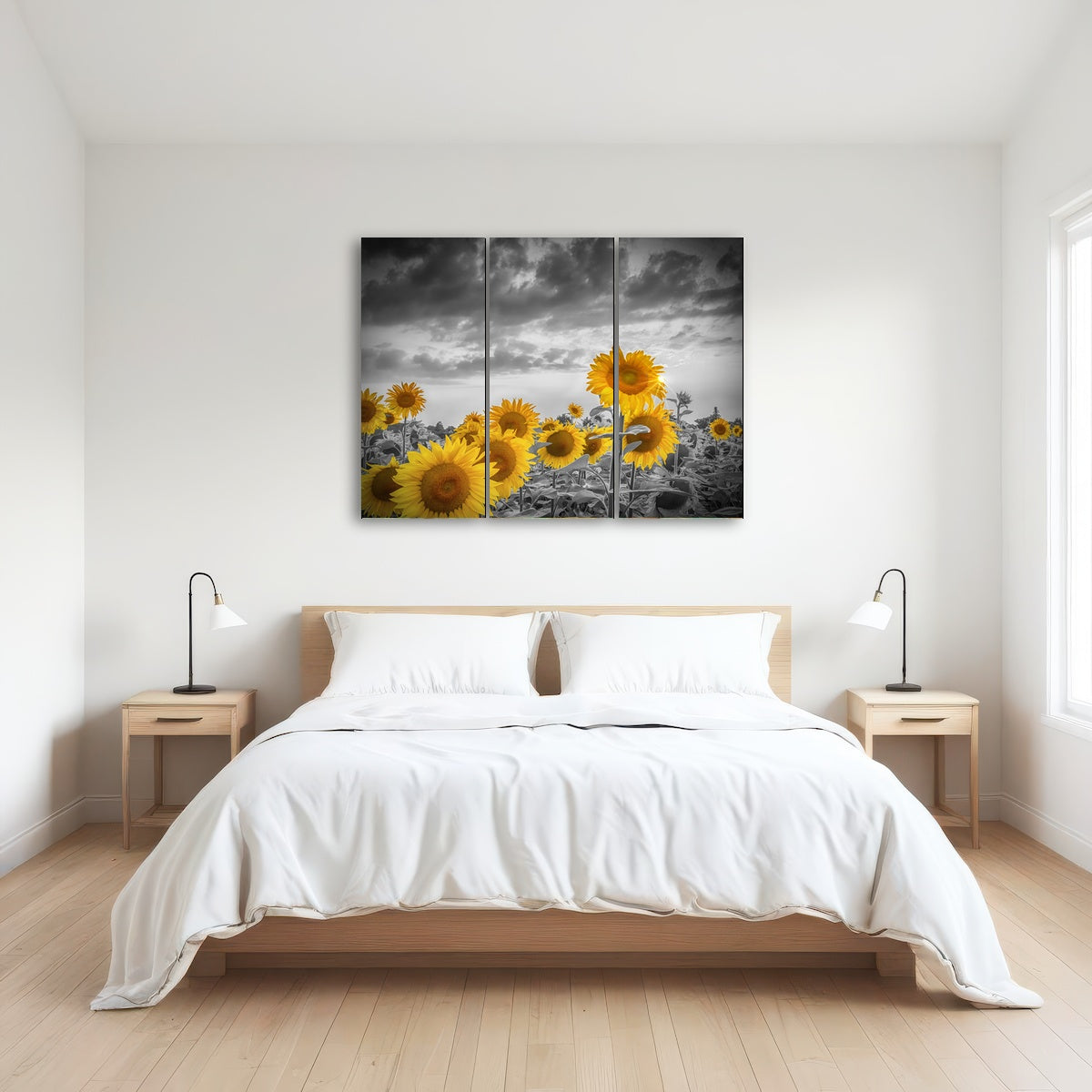 AUTO-MOCKUP ROOM | Sunflowers in the evening