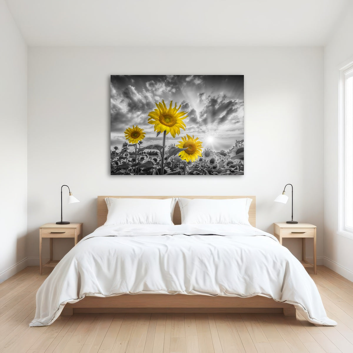 AUTO-MOCKUP ROOM | Sunflowers yellow color pop