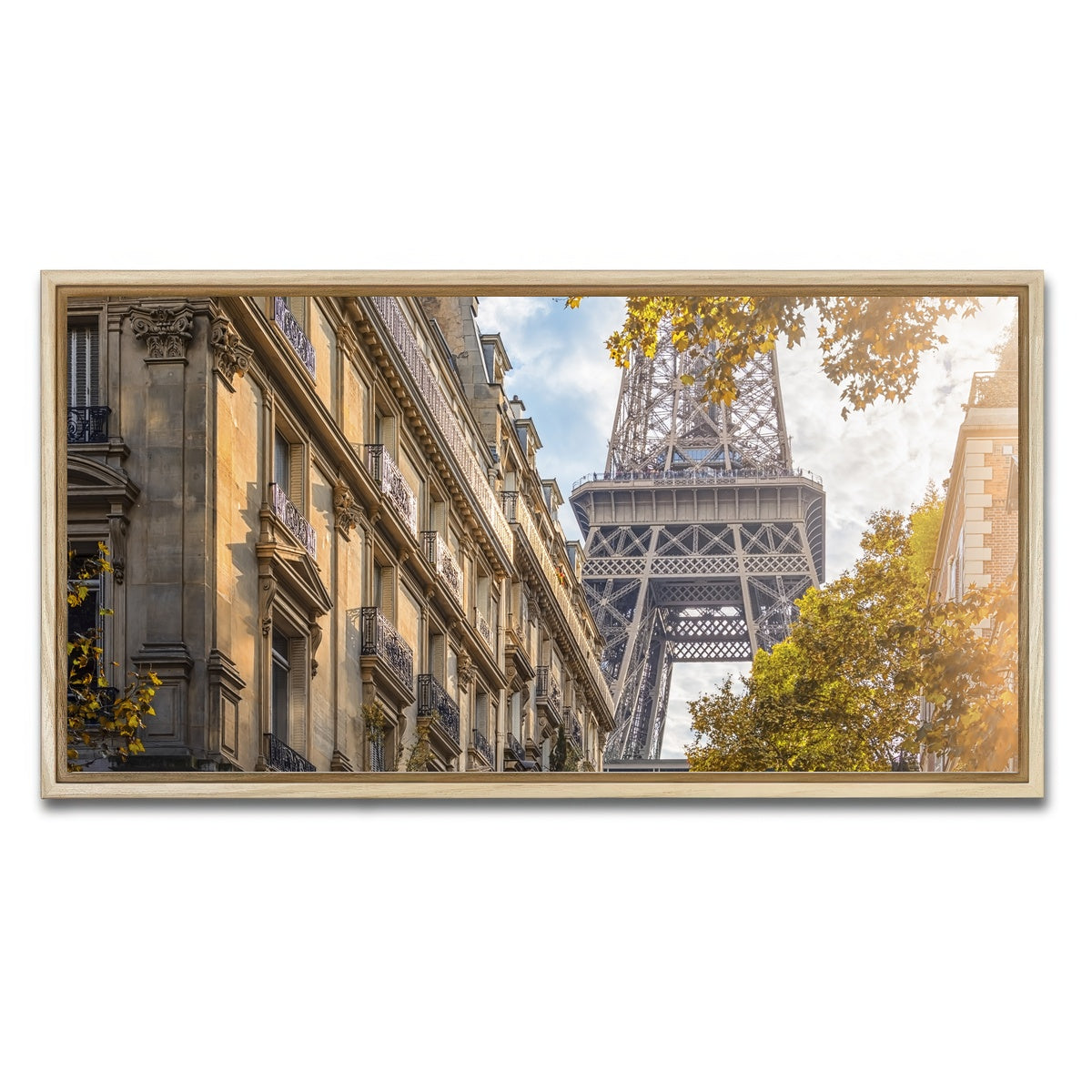 AUTO-MOCKUP WHITE | Sunlight In Paris | 1 Piece | Natural Framed Canvas | group=2x1