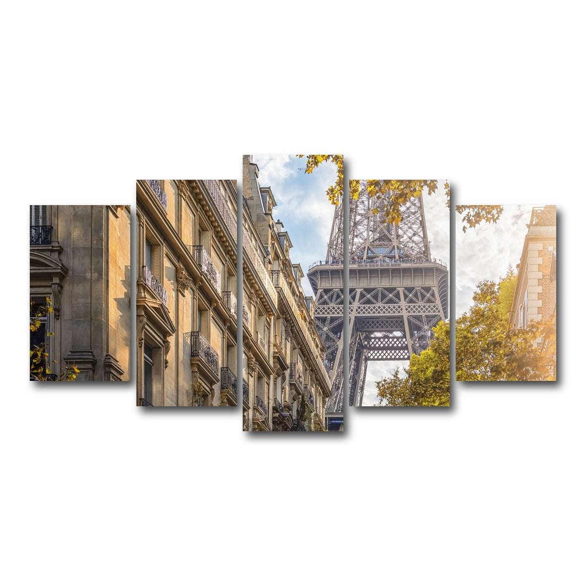 AUTO-MOCKUP WHITE | Sunlight In Paris | 5 Piece | Gallery Wrap Canvas | group=5_normal