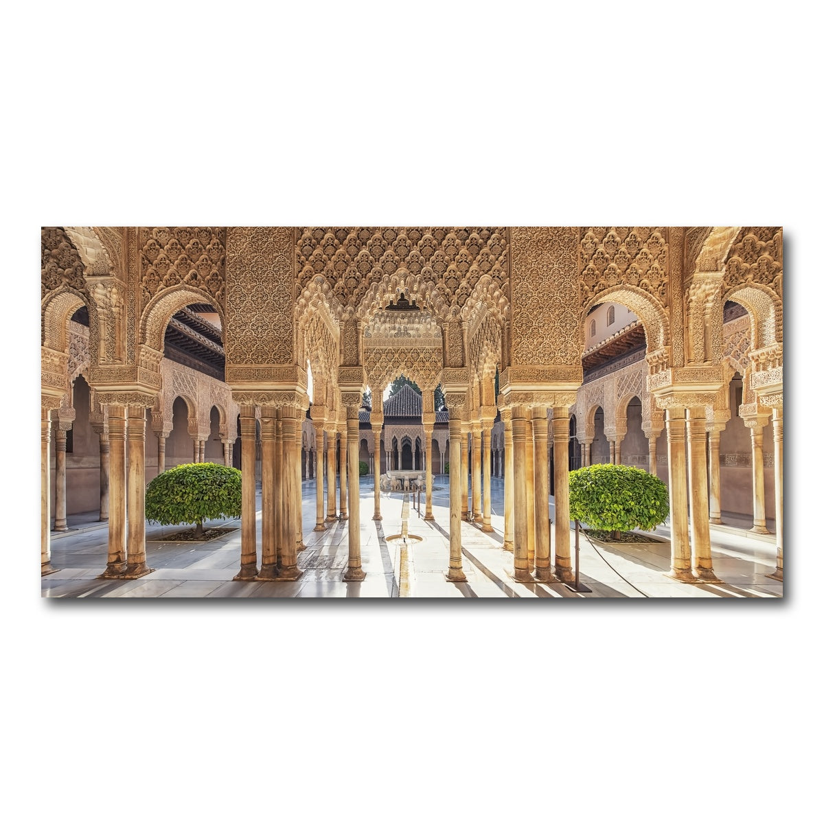 AUTO-MOCKUP WHITE | Sunlight In The Alhambra | 1 Piece | Gallery Wrap Canvas | group=2x1