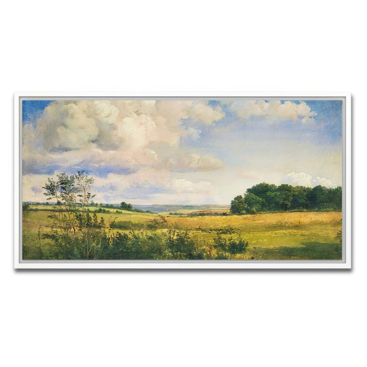 AUTO-MOCKUP WHITE | Sunlit Clouds | 1 Piece | White Framed Canvas | group=2x1