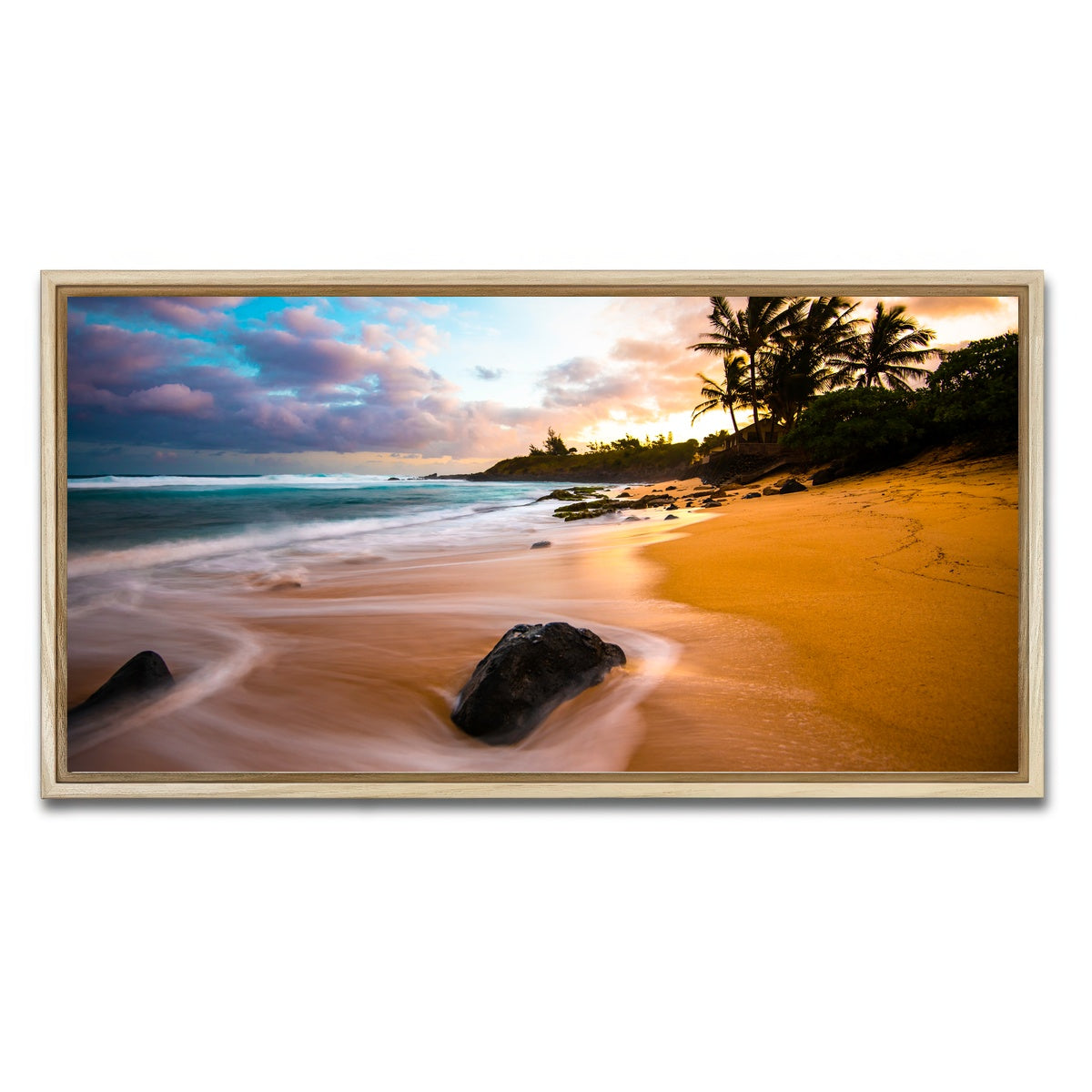AUTO-MOCKUP WHITE | Sunrise Bliss | 1 Piece | Natural Framed Canvas | group=2x1