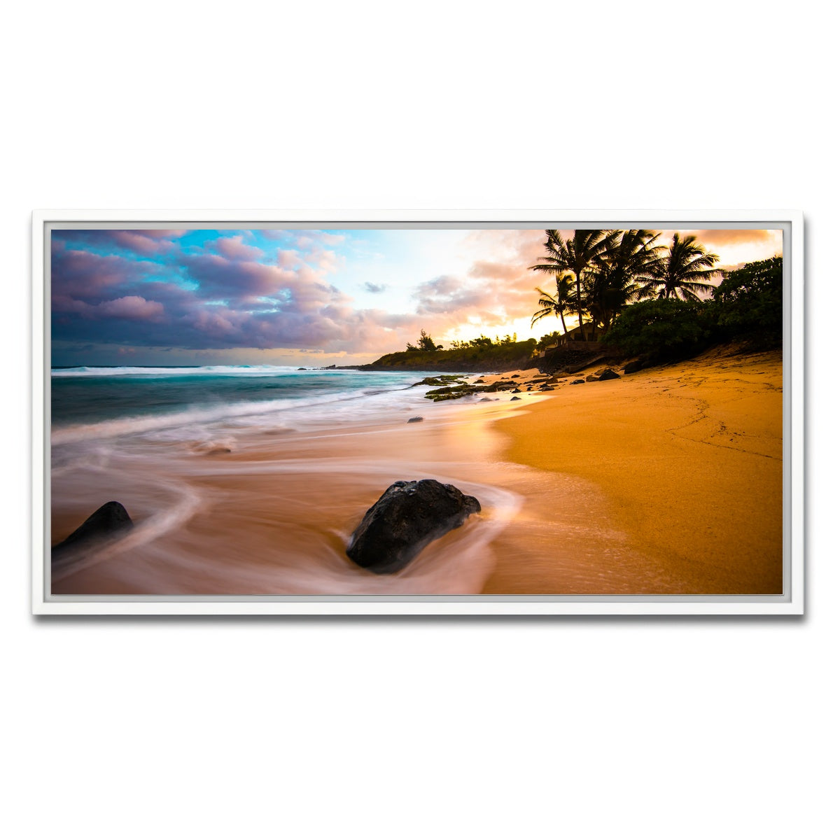 AUTO-MOCKUP WHITE | Sunrise Bliss | 1 Piece | White Framed Canvas | group=2x1