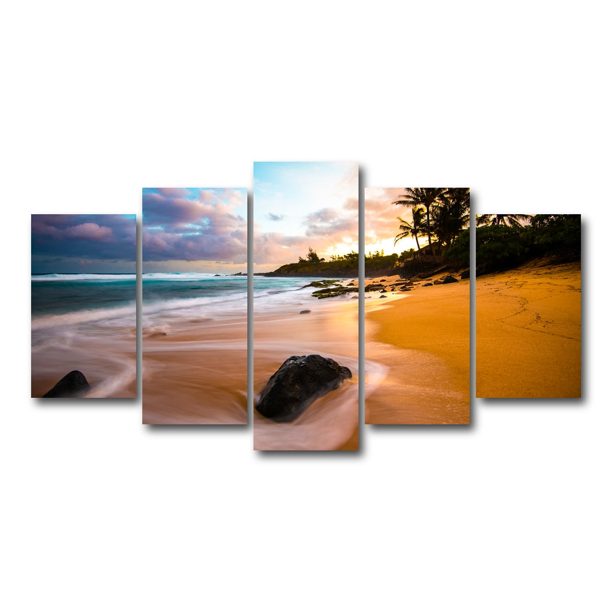 AUTO-MOCKUP WHITE | Sunrise Bliss | 5 Piece | Gallery Wrap Canvas | group=5_normal