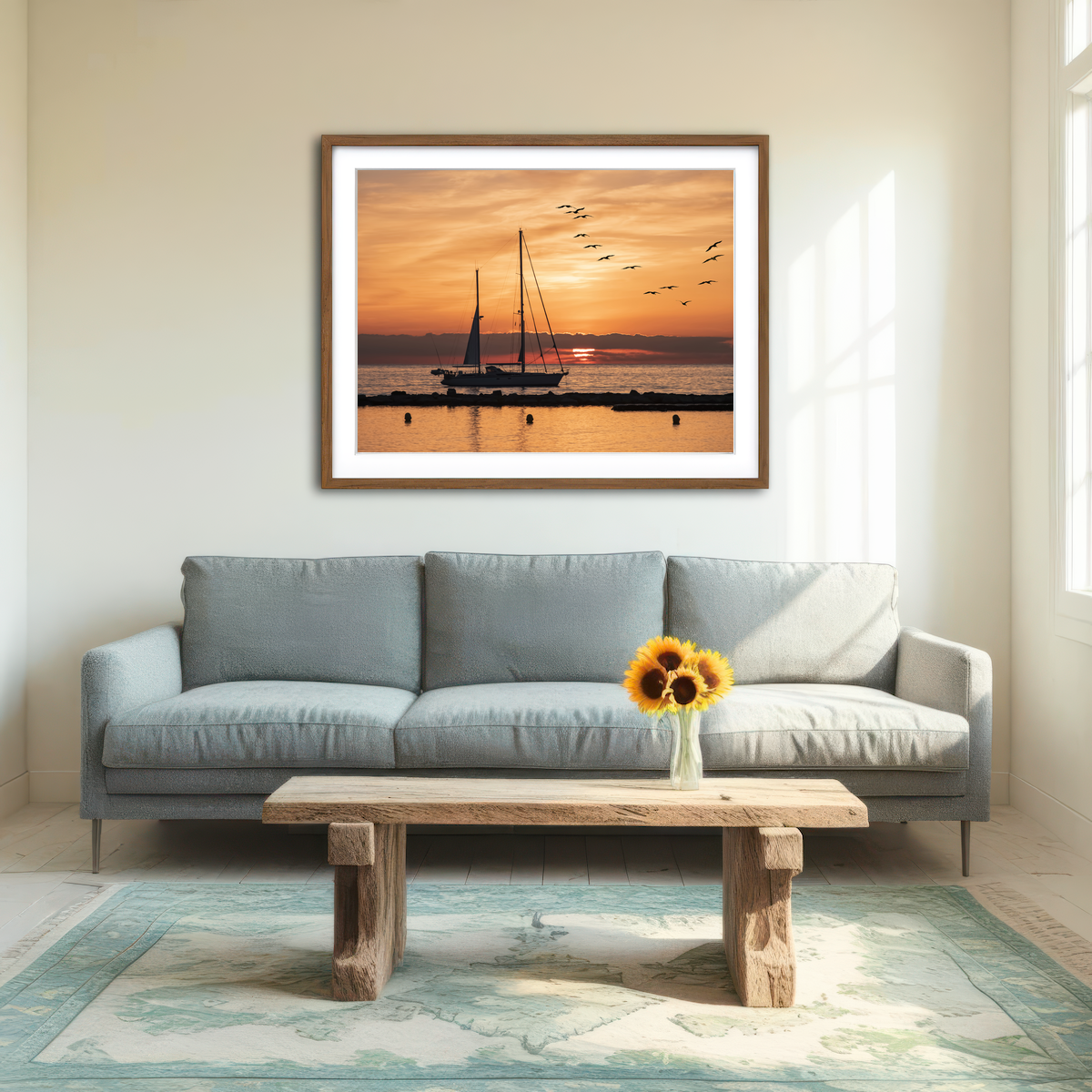 AUTO-MOCKUP ROOM | Sunrise On The Riviera Wall Art